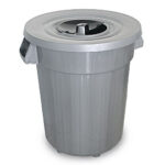 ΚΑΔΟΣ ΓΚΡΙ 120L ΜΕ ΚΑΠΑΚΙ 1/2
