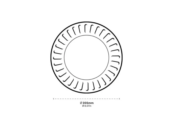 ΧΑΡΤΙΝΟ ΠΙΑΤΟ FSC® ΛΕΥΚΟ 20,5 cm. - Image 2