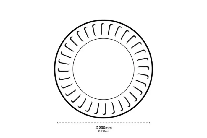 ΧΑΡΤΙΝΟ ΠΙΑΤΟ FSC® ΛΕΥΚΟ 23 cm. - Image 2